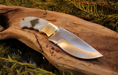 Heart & Spade Skinner, Handmade, Full Tang, Fixed Blade, Stainless Steel, Hunting knife