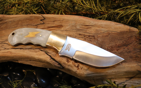 Full Tang, Fixed Blade, Stainless Steel, Hunting Knife, Thunder Struck Skinner