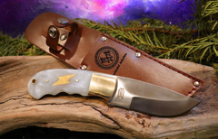 Full Tang, Fixed Blade, Stainless Steel, Hunting Knife, Thunder Struck Skinner