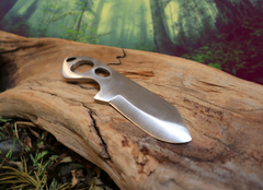 Little Baddy Backup EDC Fixed Blade Knife, 1095 High Carbon Steel