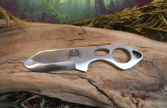 Little Baddy Backup EDC Fixed Blade Knife, 1095 High Carbon Steel