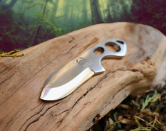 Little Baddy Backup EDC Fixed Blade Knife, 1095 High Carbon Steel