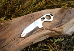 Little Baddy Backup EDC Fixed Blade Knife, 1095 High Carbon Steel