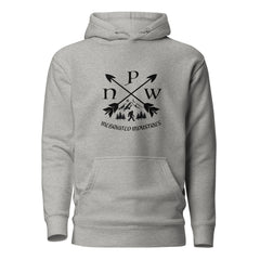 PNW Crossed Arrows Scenic Sasquatch Big Foot Hoodie